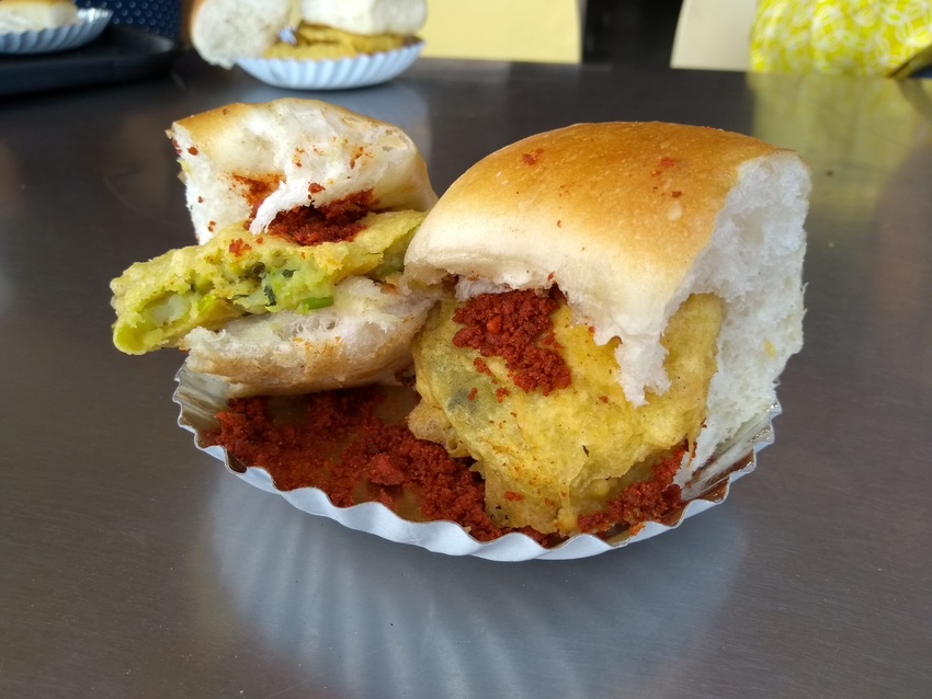 Equally delicious vada pav