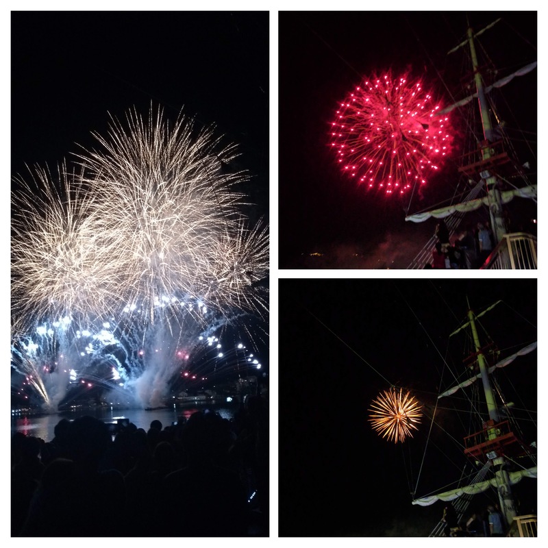 Fantastic firework display