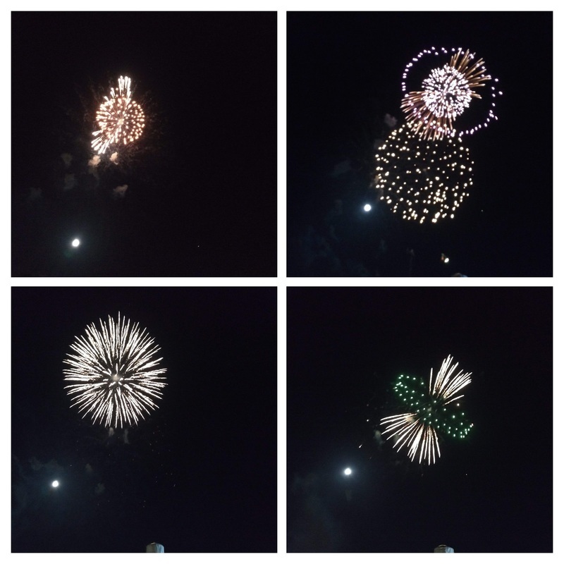 Amazing fireworks in Kaisei