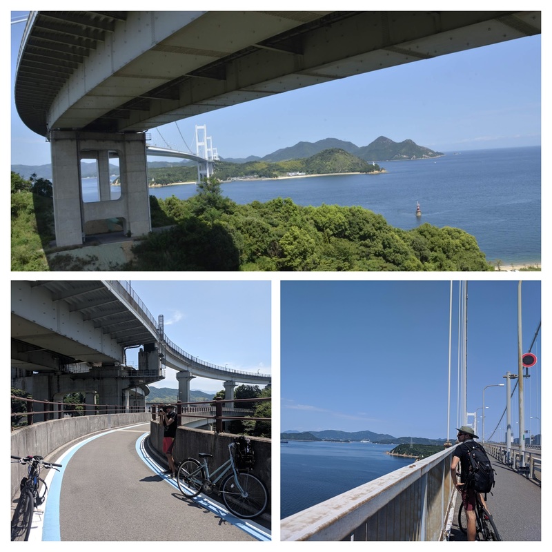 Crossing the bridges along the Shimanami Kaido