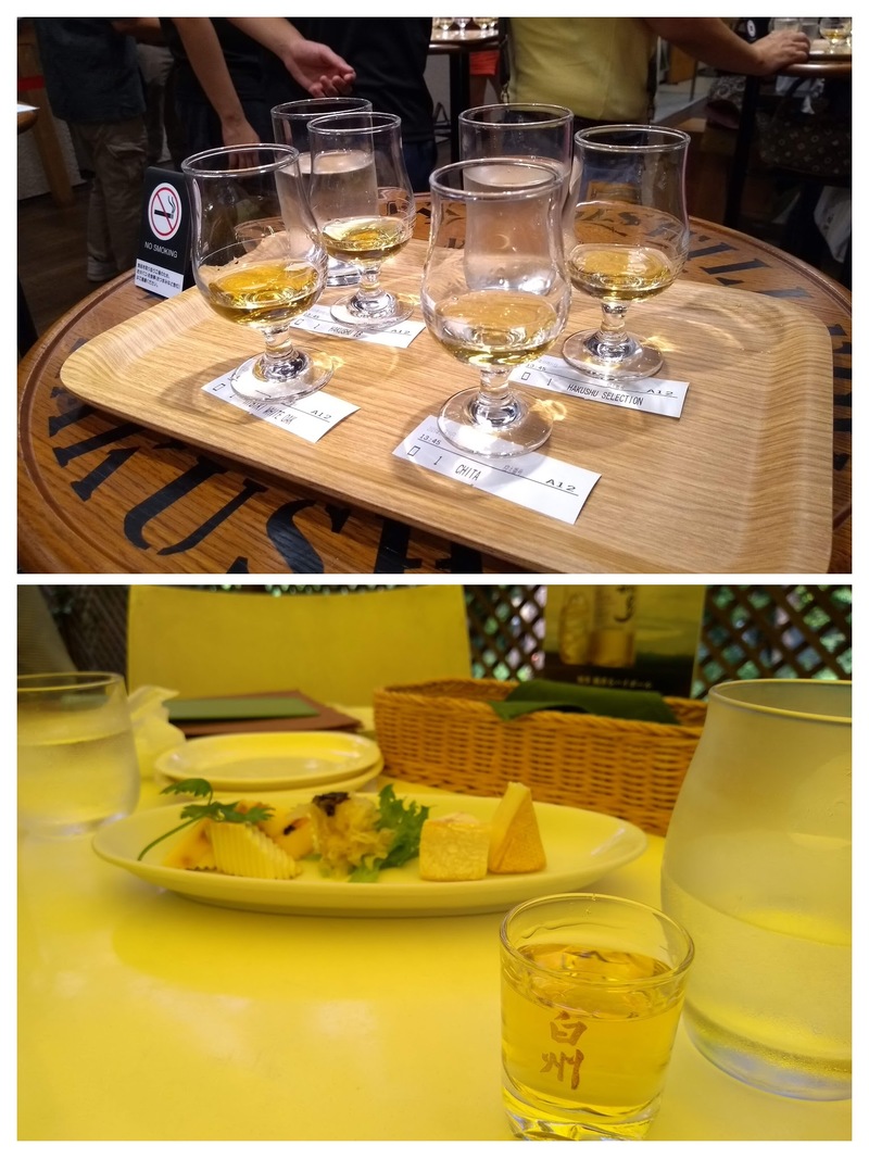 Cheese and whisky starter. And then sampling some whisky after the distillery tour