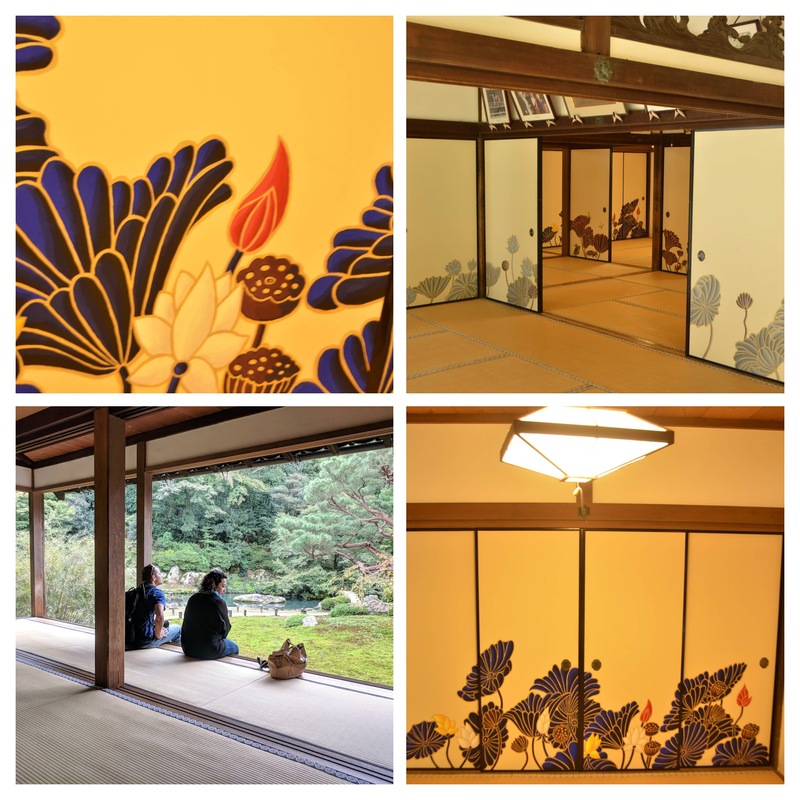 Shoren-in sliding doors and garden view